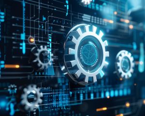 Business process automation concept.